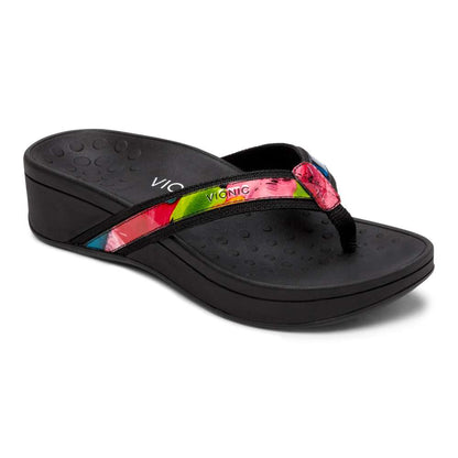 High Tide Platform Sandal - Black Floral