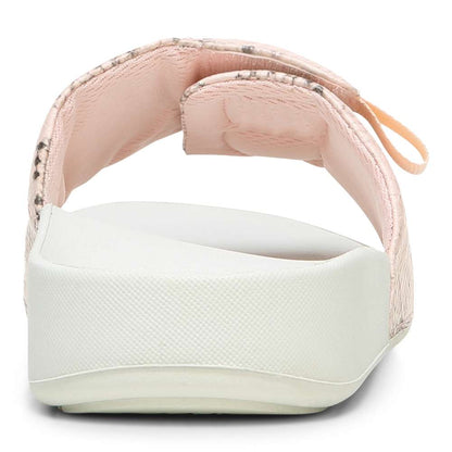 Keira Slide Sandal - Pale Blush Snake