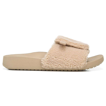 Keira Shearling Slide Sandal - Ginger Root
