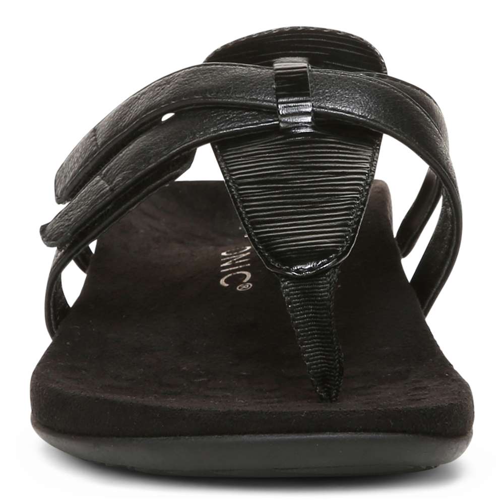 Karley Toe Post Sandal - Black Wavy