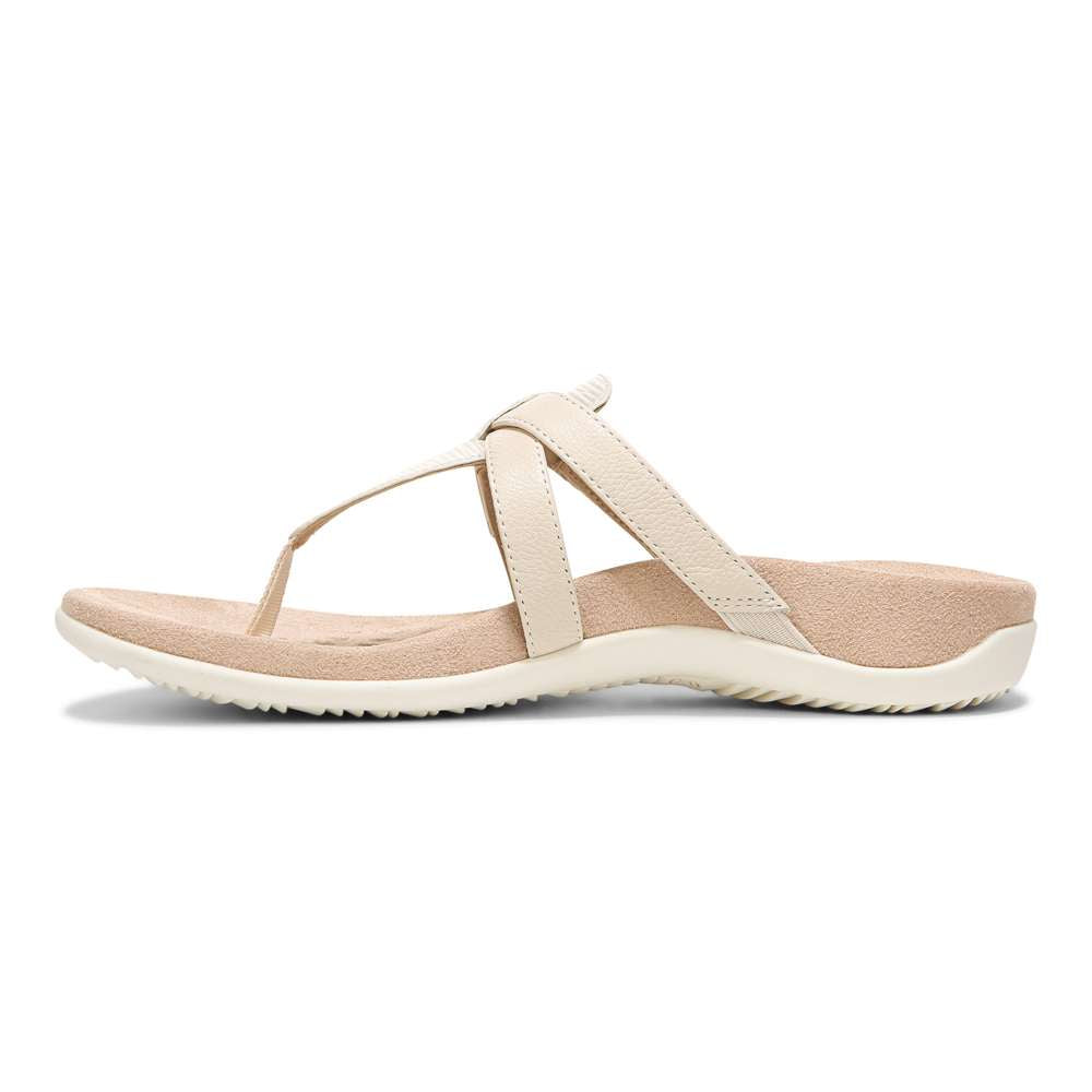 Karley Toe Post Sandal - Cream