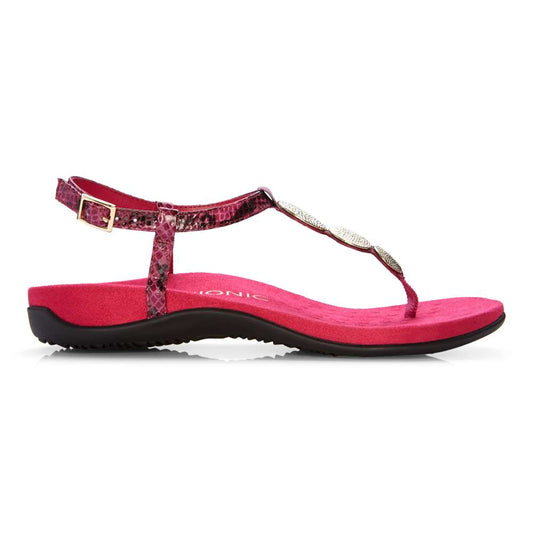 Lizbeth Sandal - Raspberry Snake