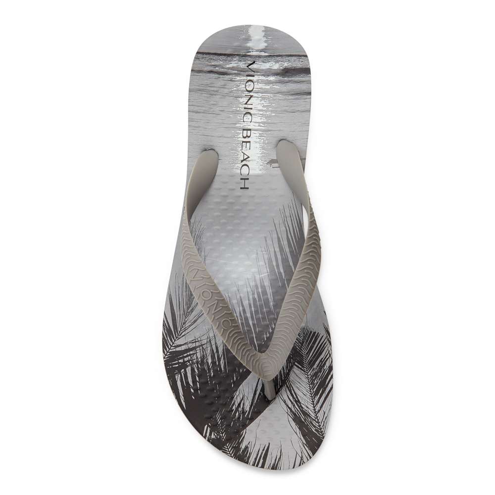 Beach Manly Toe Post Sandal - Palm Sunset Grey
