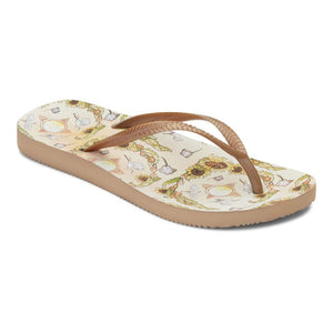 Noosa Print Toe Post Sandal - Sun