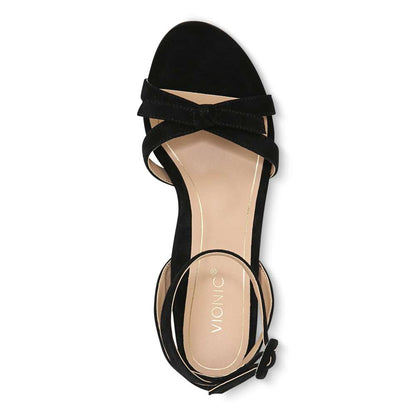 Rosabel Heeled Sandal - Black Suede