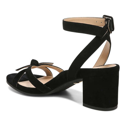 Rosabel Heeled Sandal - Black Suede