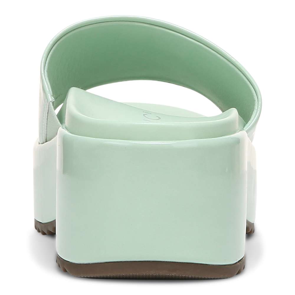 Trista Flatform Slide - Menta Patent