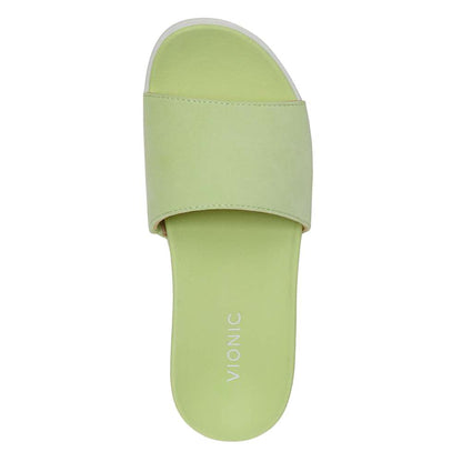 Val Slide Sandal - Pale Lime
