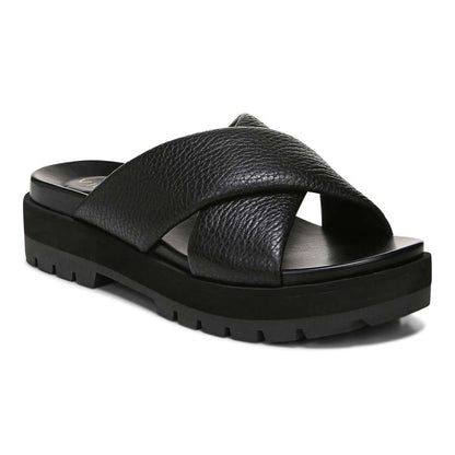 Vesta Flatform Lug Sandal - Black