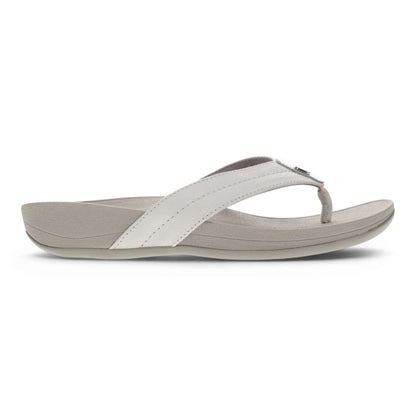 Allora Smooth Toe Post Sandal - White