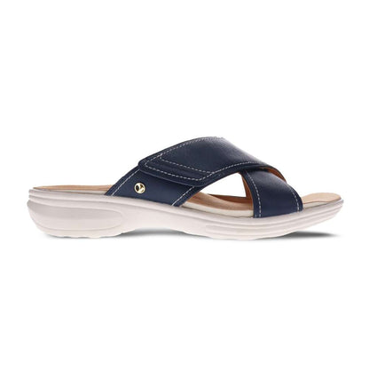 Denia Slide - Blue French