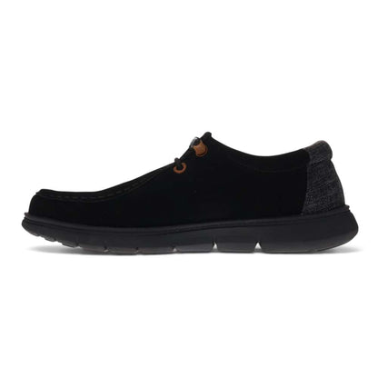 Hipster Suede Slip On - Black