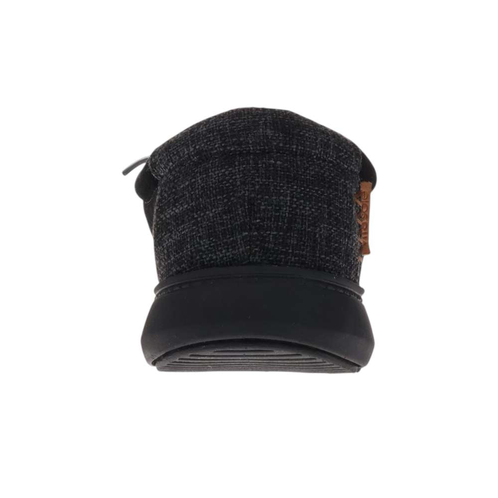 Hipster Suede Slip On - Black